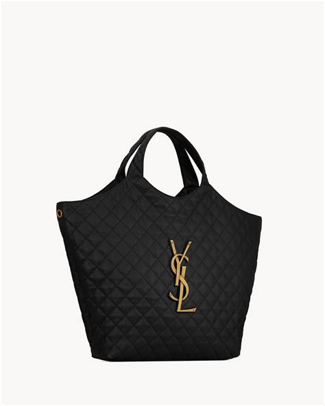 ysl maxi shopper bag|ysl quilted tote bag.